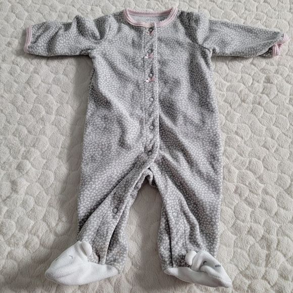 Baby blanket sleepers 3 months footies reindeer bears zebra - Picture 6 of 8